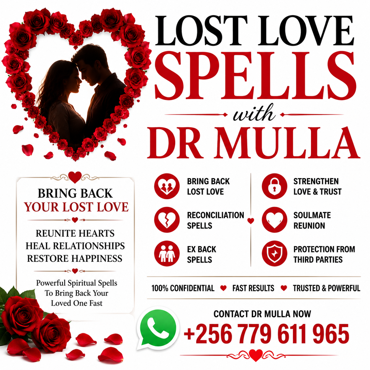 Lost Love Spells to Bring Back Your Ex, Restore Relationships & Reunite Couples – Dr. Mulla +256 779 611 965