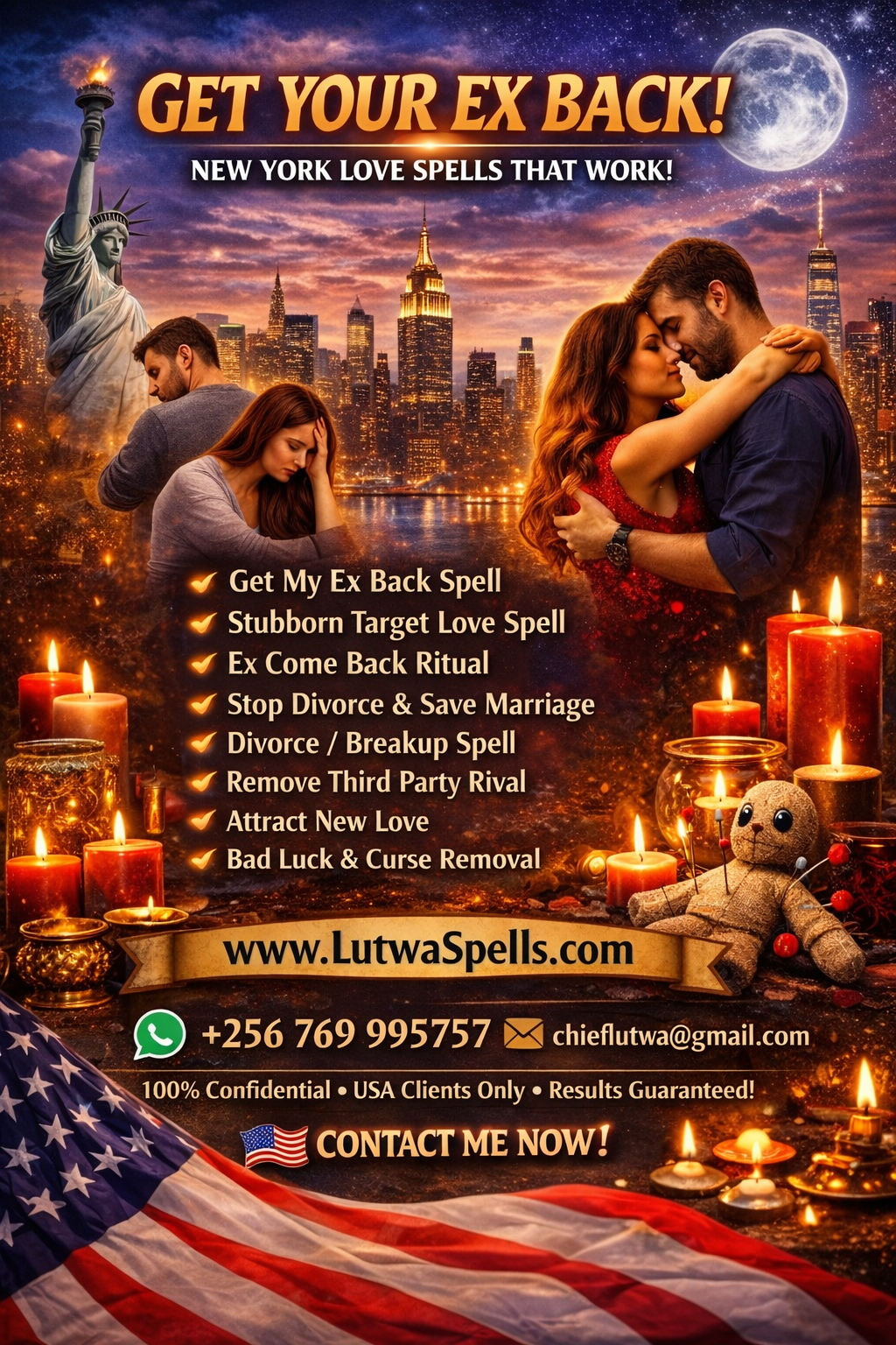 Love Spell Caster in New York City +256769995757 | Bring Back Your Ex in New York City