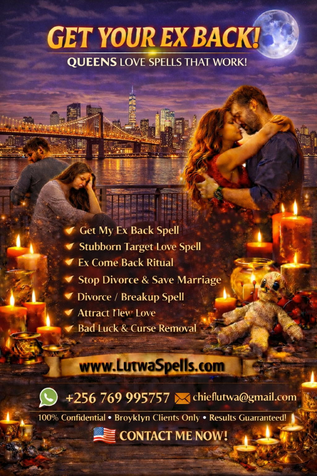 Love Spell Caster in Queens +256769995757 | Bring Back Your Ex in Queens