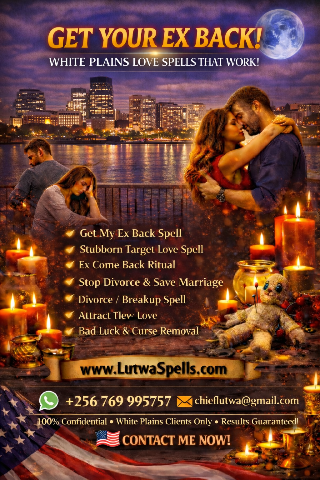 🔥 Love Spell Caster in White Plains +256769995757 | Bring Back Your Ex in White Plains 💔❤️