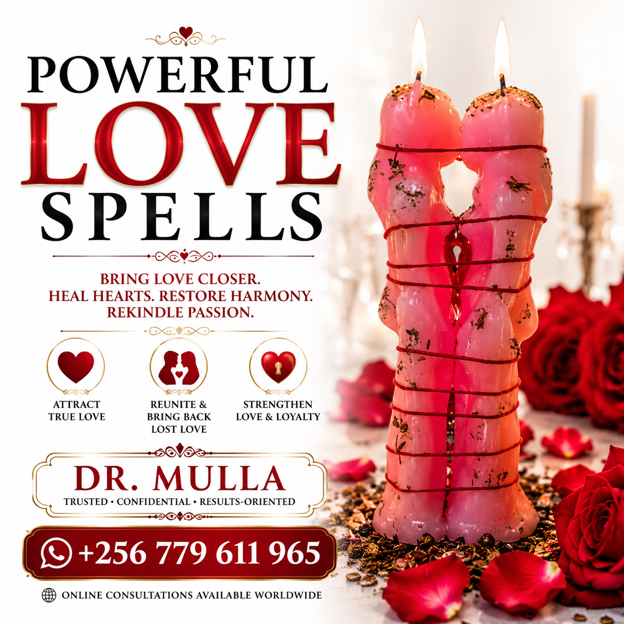 Top 10 Powerful Love Spells and Spiritual Relationship Solutions Designed to Help Individuals Restore Broken Relationships | WhatsApp +256 779 611 965