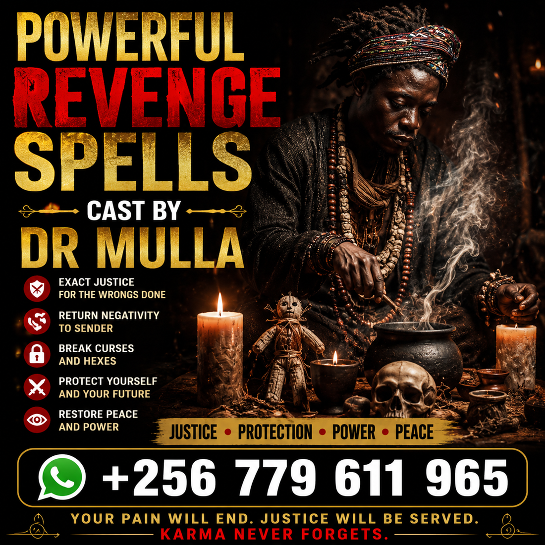 I Cast the Most Powerful Death Spells That Deliver Results Immediately Without Backlash | WhatsApp +256 779 611 965