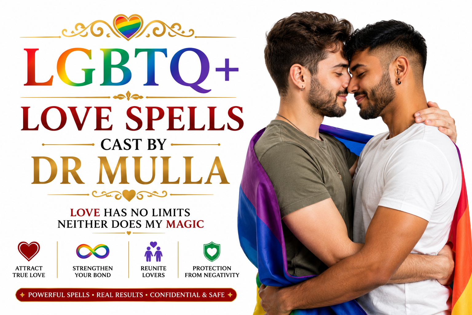 Top 5 Powerful LGBTQ+ Love Spells by Dr. Mulla for Relationship Happiness | WhatsApp +256 779 611 965